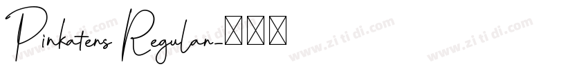 Pinkaters Regular字体转换